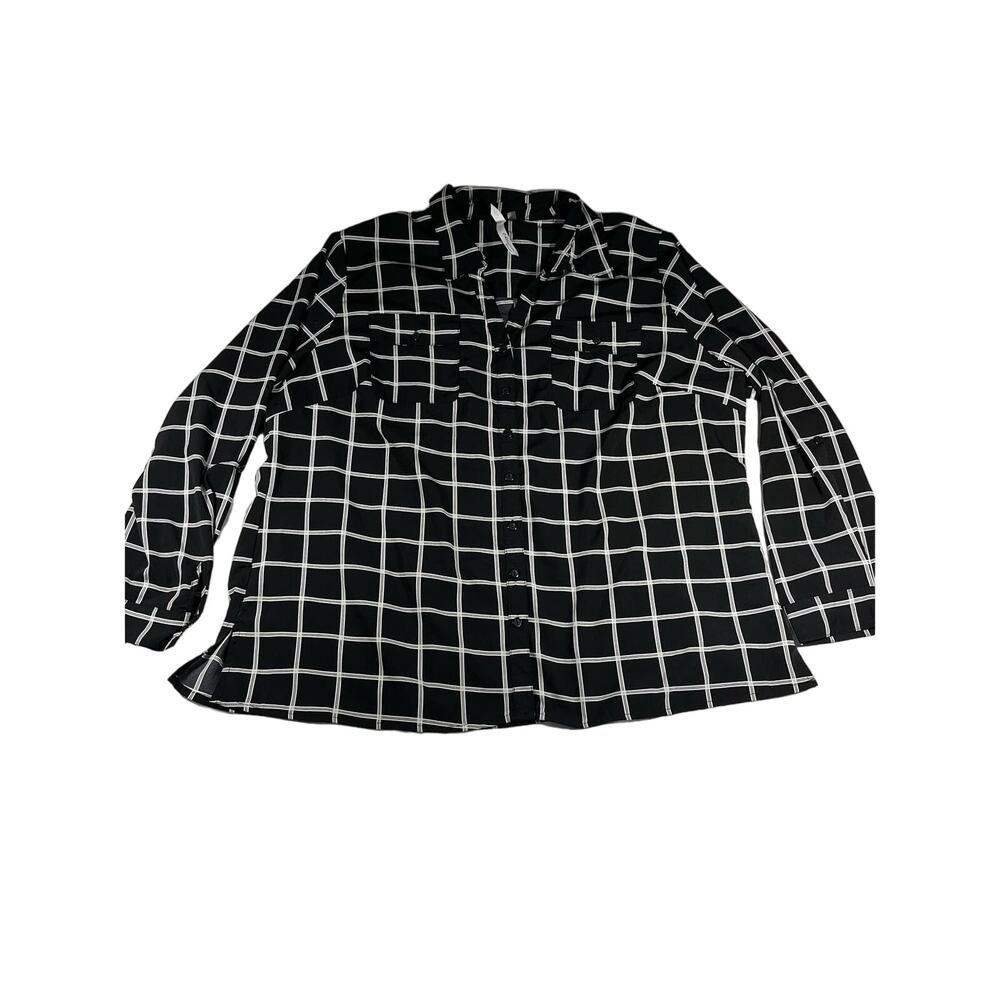 NY Collection Button Down Blouse